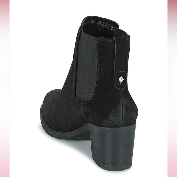 Sam Edelman Hanley suede black pull on booties in size 8 with 2.5” heel. - Picture 2 of 11